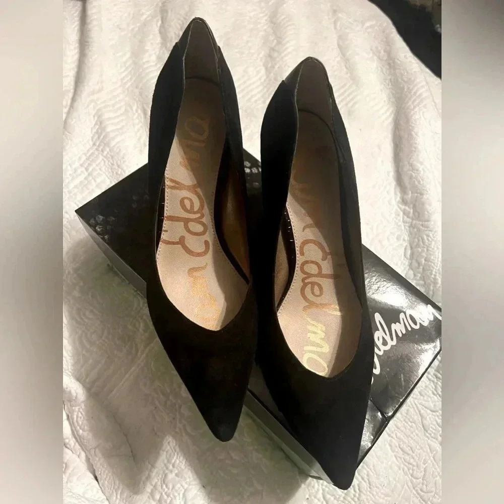 Sam Edelman Black Suede Pumps - Size 9